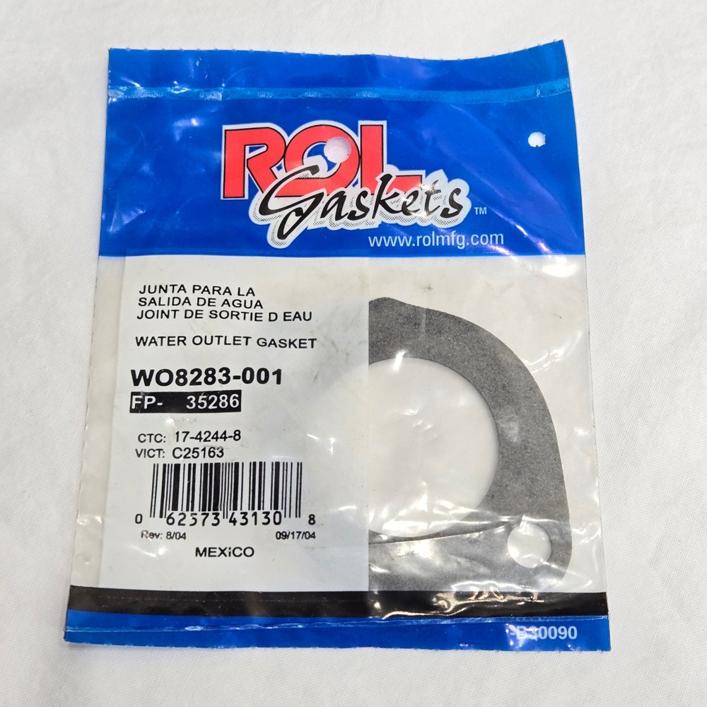 ROL Gaskets WO8283-001 Water Outlet Gasket Engine Cooling FP-35286 C25163 - New